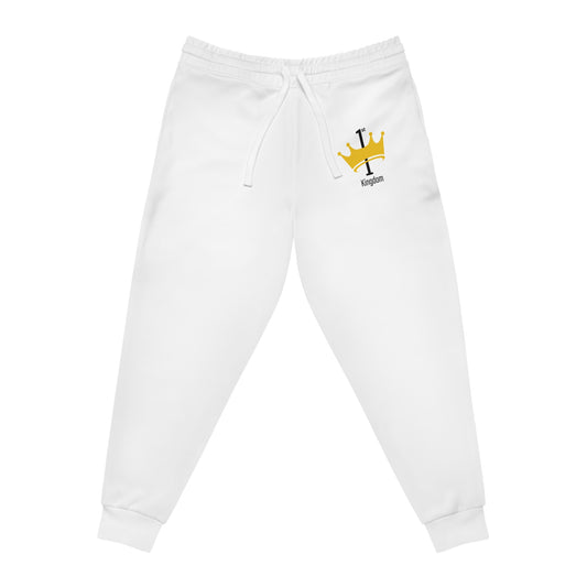 Athletic Joggers with Crown Design, Comfortable Jogging Pants for Fitness, Sportswear, Casual Wear, Gift for Sports Lovers
