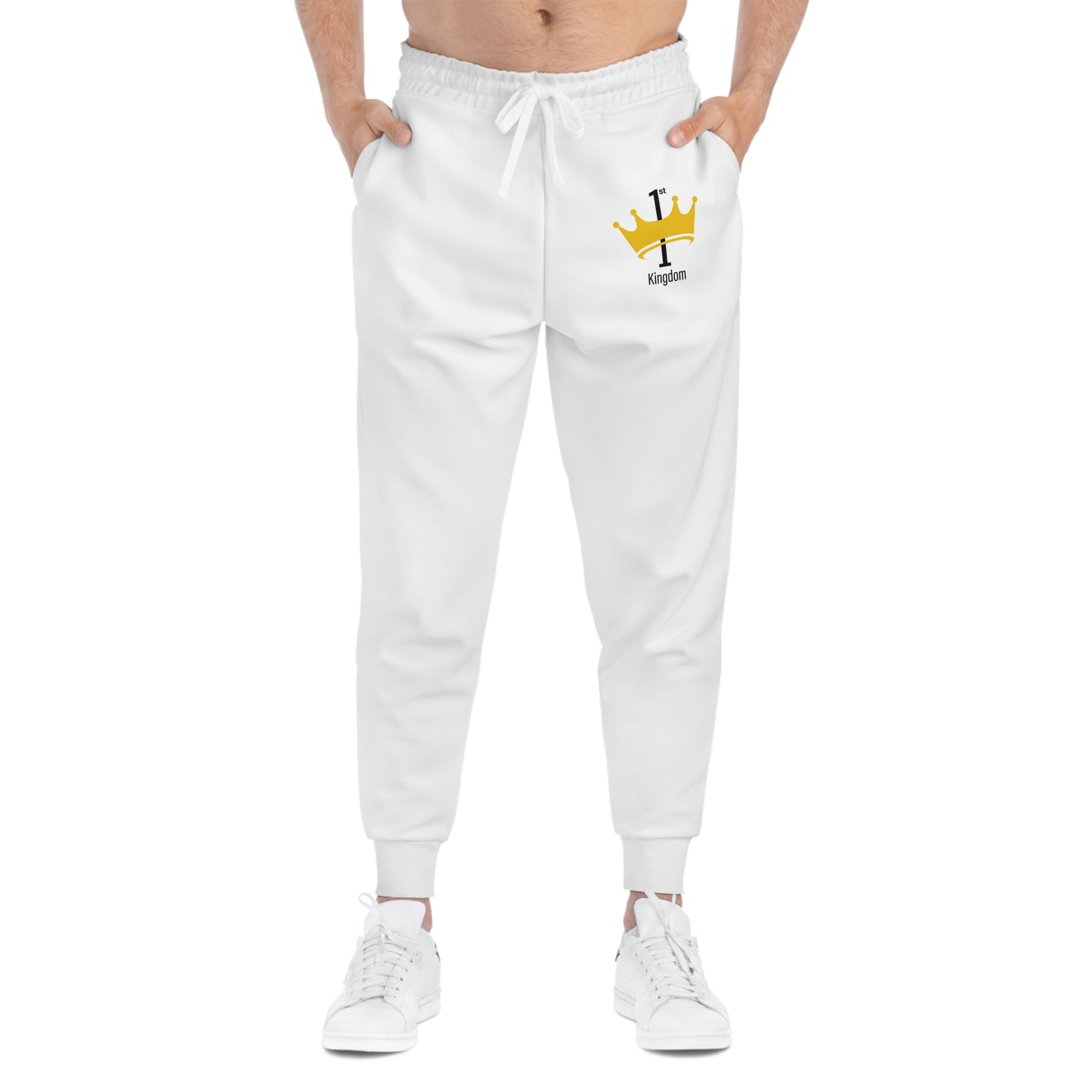 Athletic Joggers with Crown Design, Comfortable Jogging Pants for Fitness, Sportswear, Casual Wear, Gift for Sports Lovers