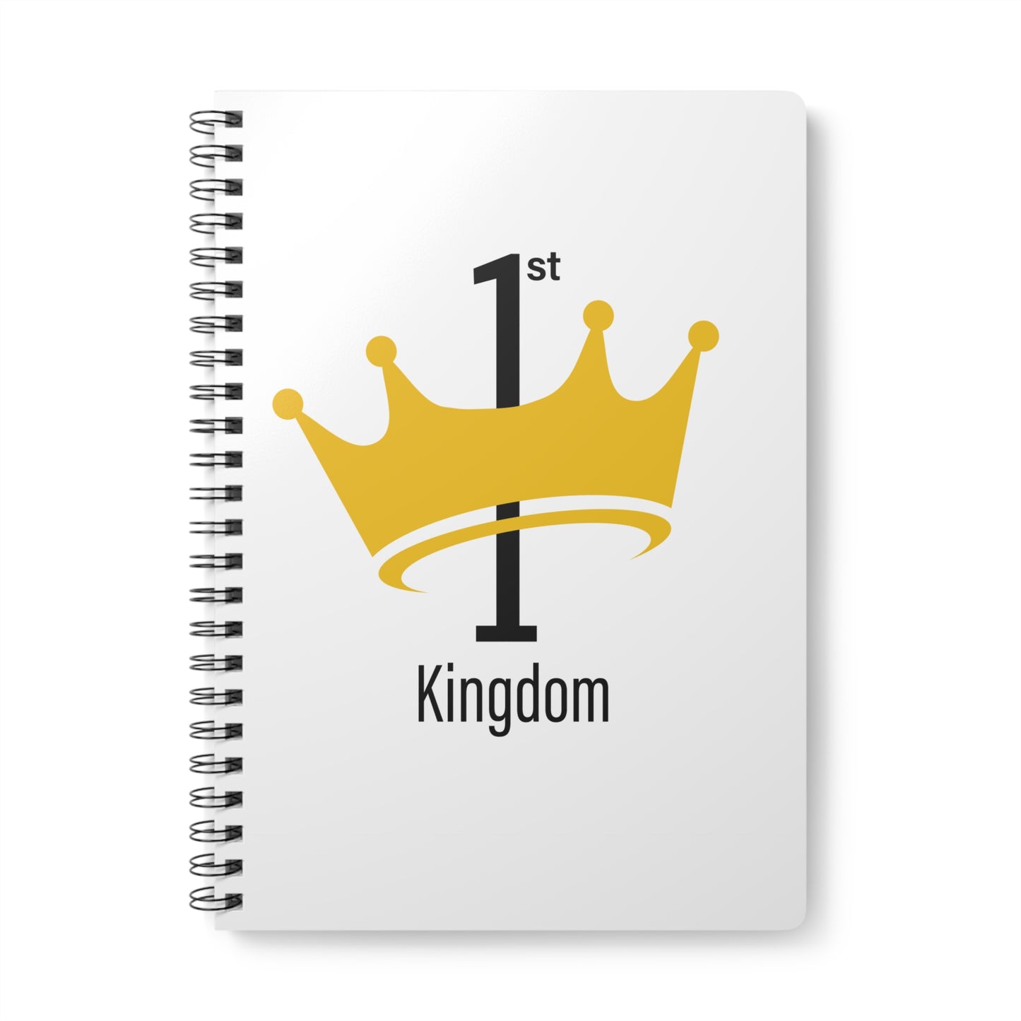 Crowned Royal A5 Notebook, 1st Kingdom Softcover Journal, Stationery Gift, Motivational Writing, Student Planner, Eco-Friendly Diary