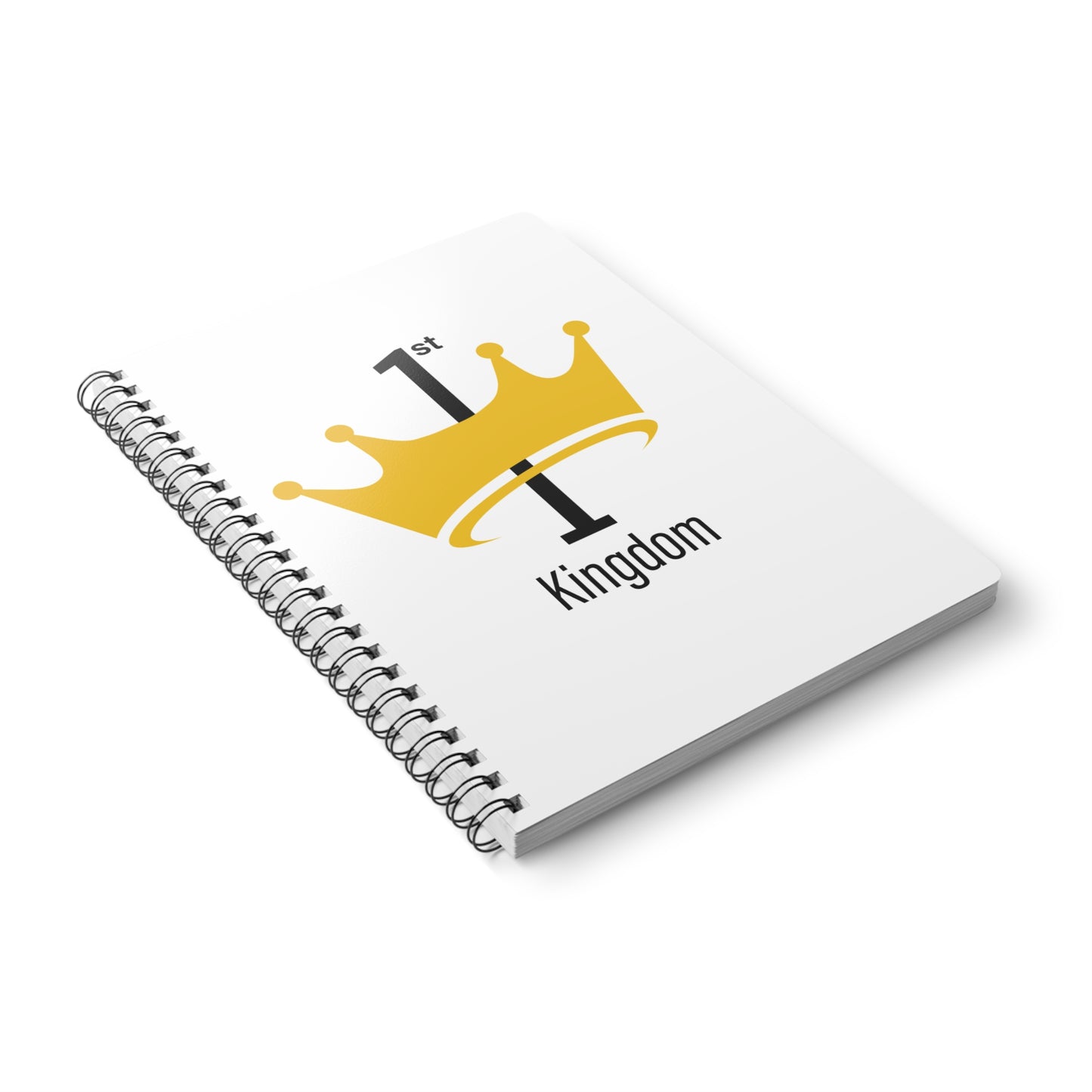Crowned Royal A5 Notebook, 1st Kingdom Softcover Journal, Stationery Gift, Motivational Writing, Student Planner, Eco-Friendly Diary