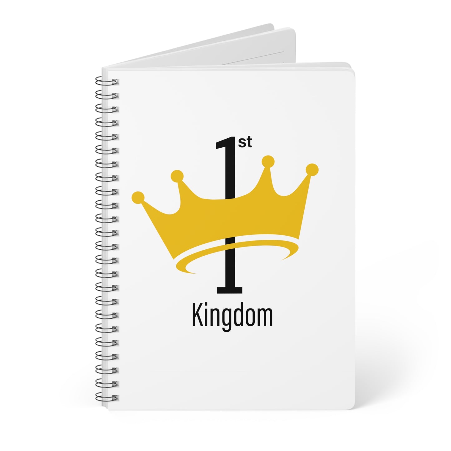 Crowned Royal A5 Notebook, 1st Kingdom Softcover Journal, Stationery Gift, Motivational Writing, Student Planner, Eco-Friendly Diary