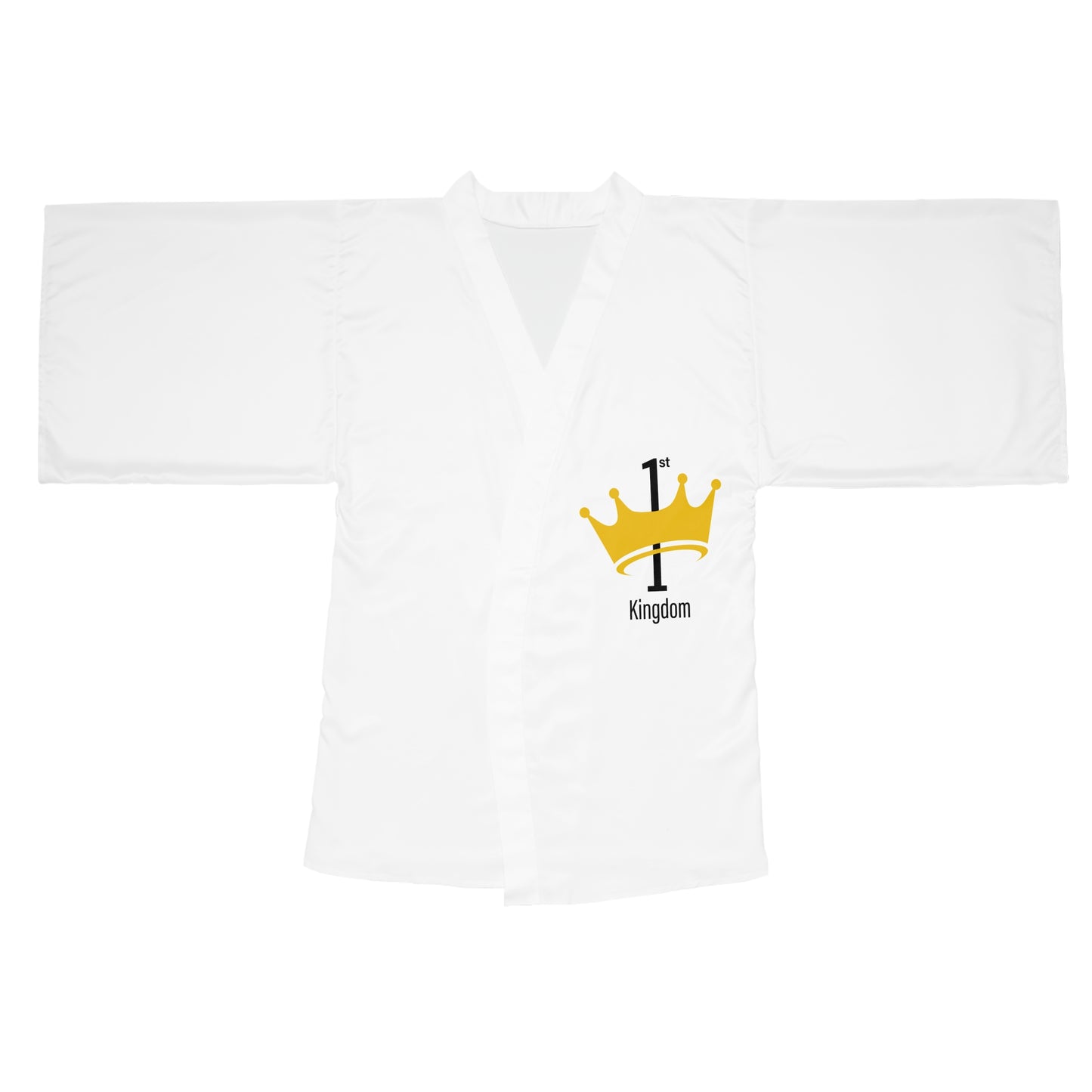 Royal Crown Long Sleeve Kimono Robe, Comfortable Loungewear, Spa Gift, Bridal Party Robe, Gift for Her, Relaxation Attire