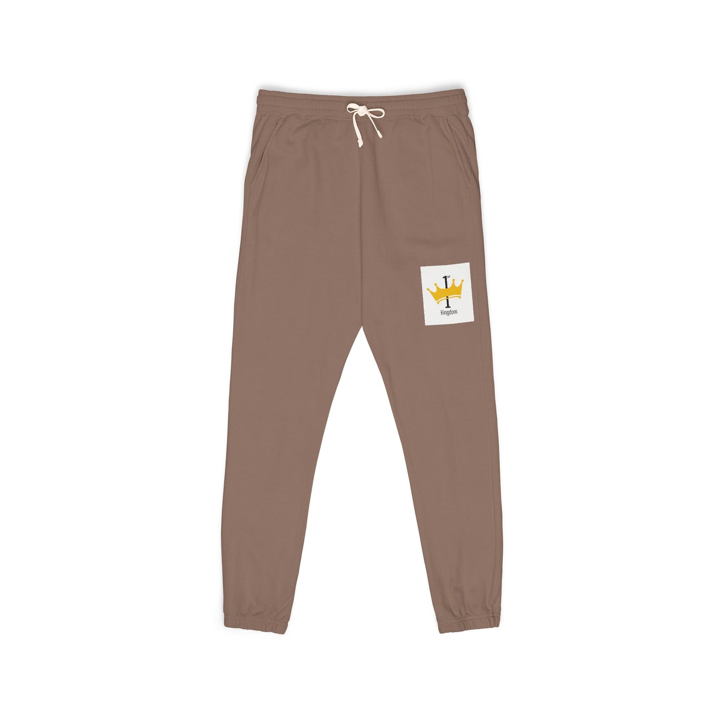 Casual Fleece Sweatpants with Crown Design, Comfortable Lounge Pants for Relaxation, Great for Home, Travel, and Gifts