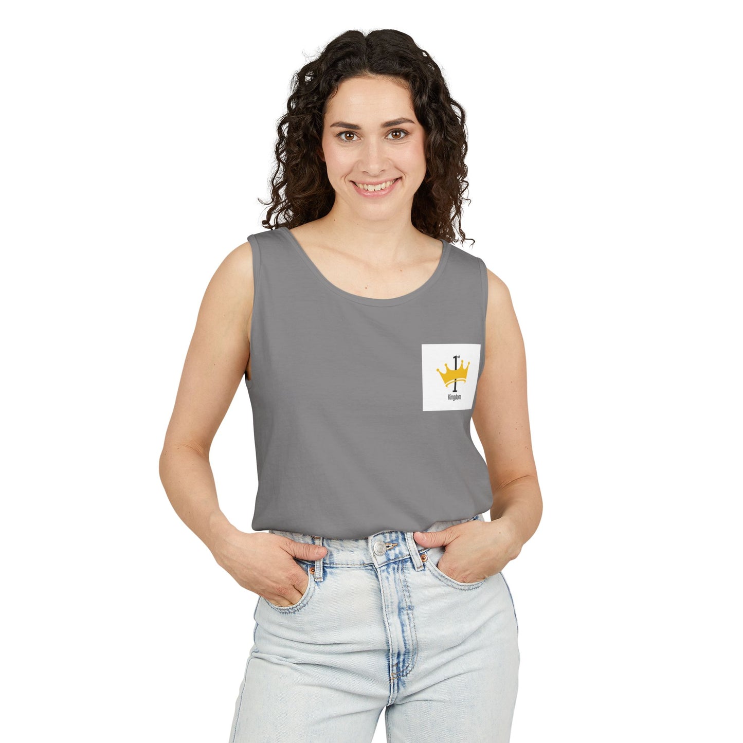 Crown Kingdom Tank Top, Unisex Sleeveless Shirt, Summer Apparel, Gift for Him/Her, Casual Wear, Festival Clothing