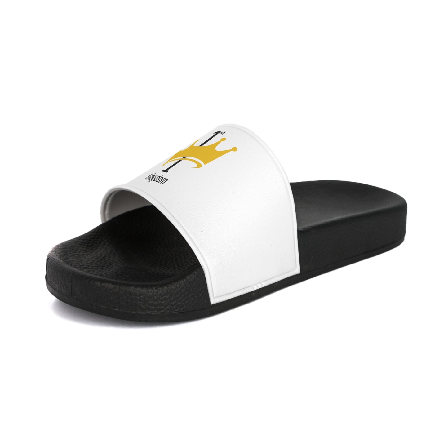 Men's Slide Sandals with Crown Design | Stylish Summer Footwear, Casual Slides, Outdoor Sandals, Gift for Him, Beach Ready