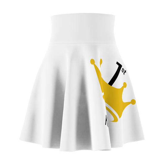 Queen Crown Women's Skater Skirt, Trendy Fashion Skirt, AOP Skater Dress, Stylish Party Skirt, Everyday Casual Wear, Birthday Gift