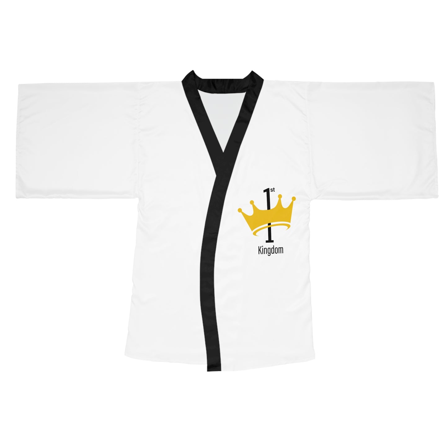 Royal Crown Long Sleeve Kimono Robe, Comfortable Loungewear, Spa Gift, Bridal Party Robe, Gift for Her, Relaxation Attire