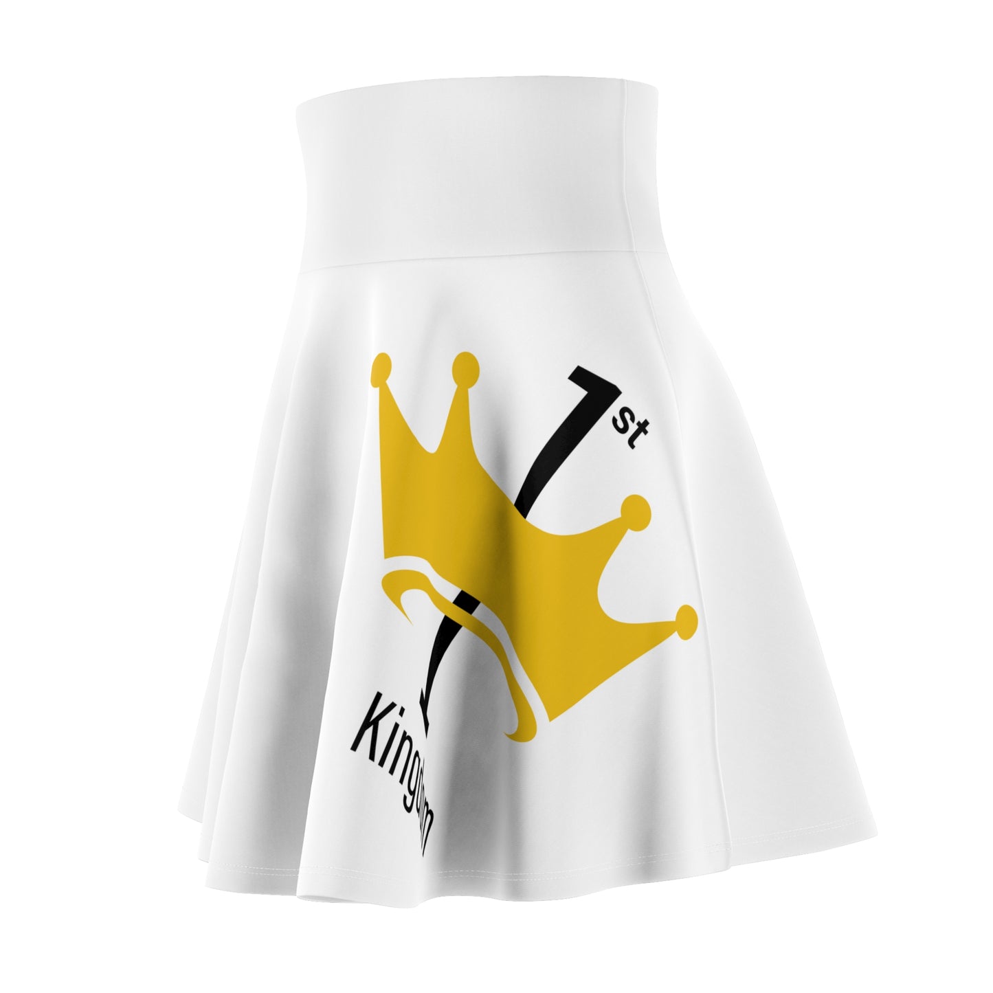 Queen Crown Women's Skater Skirt, Trendy Fashion Skirt, AOP Skater Dress, Stylish Party Skirt, Everyday Casual Wear, Birthday Gift