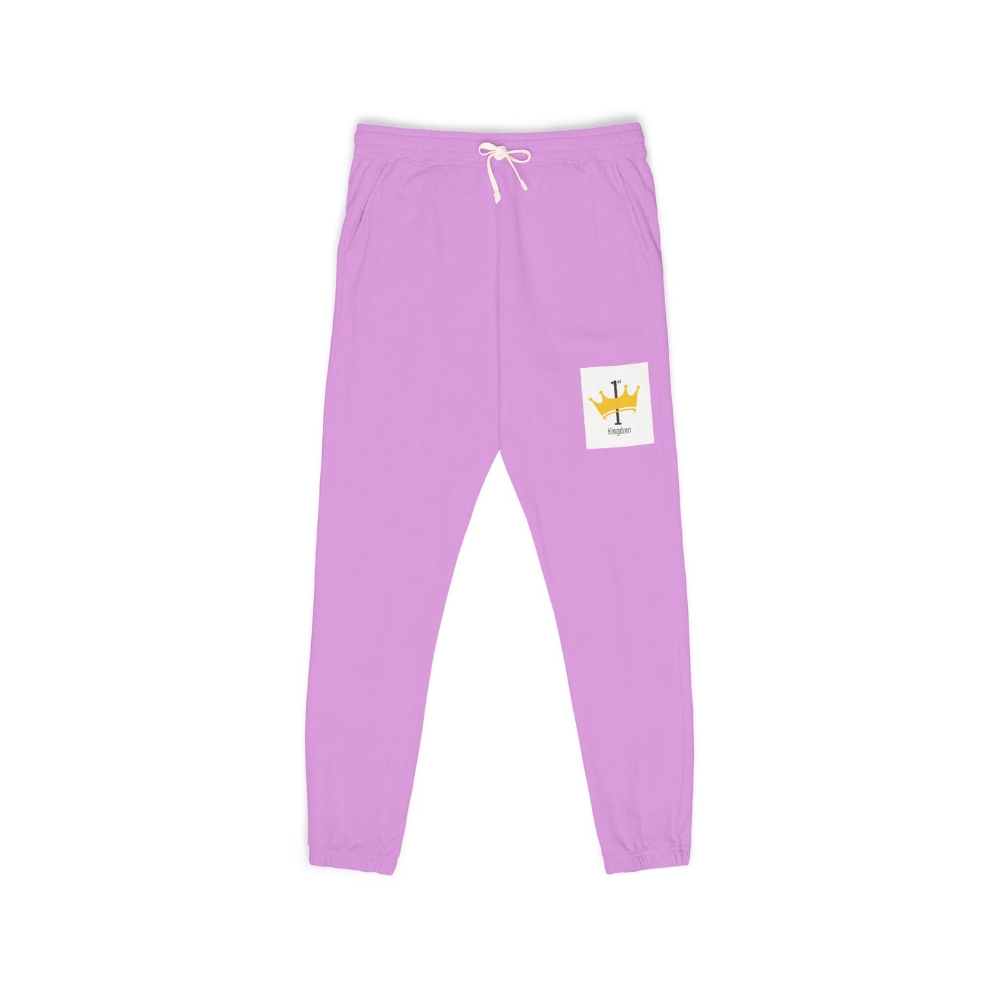 Casual Fleece Sweatpants with Crown Design, Comfortable Lounge Pants for Relaxation, Great for Home, Travel, and Gifts