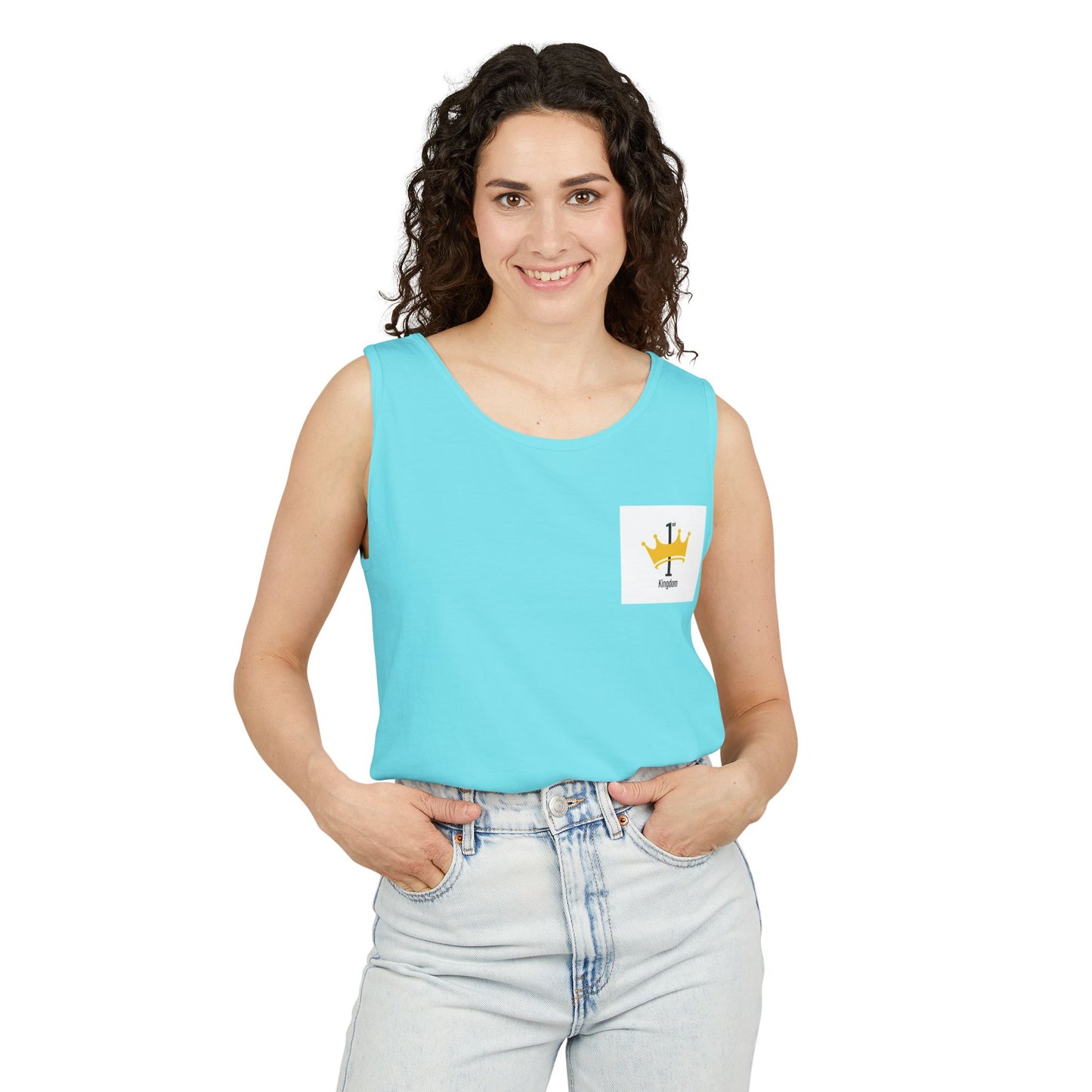 Crown Kingdom Tank Top, Unisex Sleeveless Shirt, Summer Apparel, Gift for Him/Her, Casual Wear, Festival Clothing